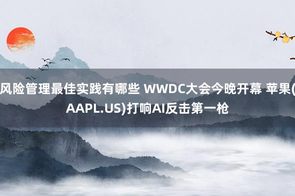 风险管理最佳实践有哪些 WWDC大会今晚开幕 苹果(AAPL.US)打响AI反击第一枪