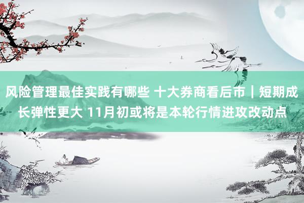 风险管理最佳实践有哪些 十大券商看后市｜短期成长弹性更大 11月初或将是本轮行情进攻改动点