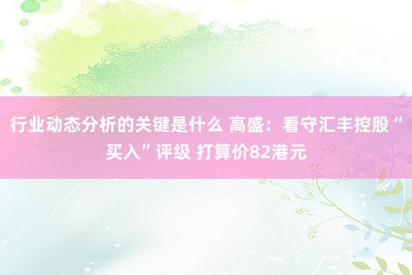 行业动态分析的关键是什么 高盛：看守汇丰控股“买入”评级 打算价82港元