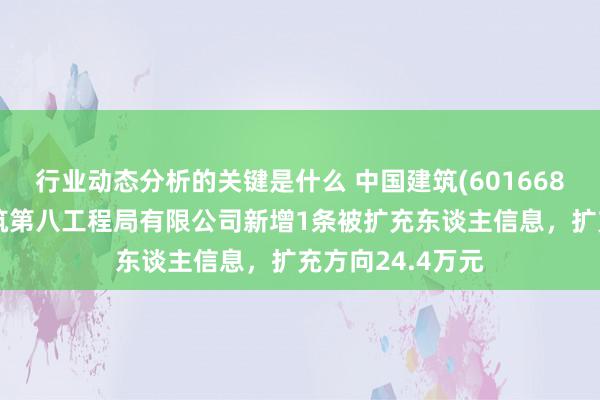 行业动态分析的关键是什么 中国建筑(601668)控股的中国建筑第八工程局有限公司新增1条被扩充东谈主信息，扩充方向24.4万元