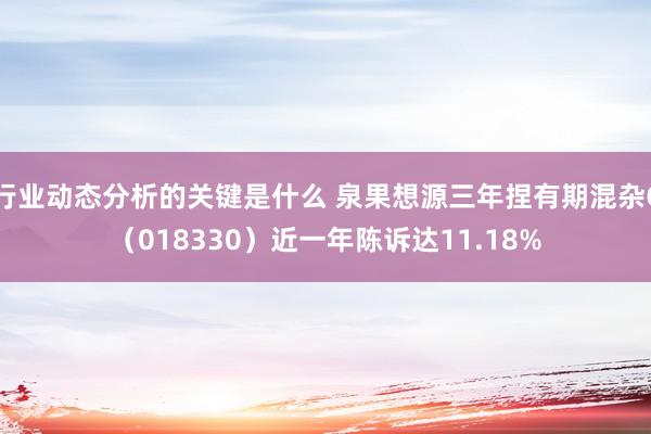 行业动态分析的关键是什么 泉果想源三年捏有期混杂C（018330）近一年陈诉达11.18%