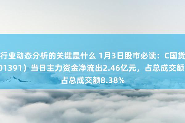 行业动态分析的关键是什么 1月3日股市必读：C国货航（001391）当日主力资金净流出2.46亿元，占总成交额8.38%