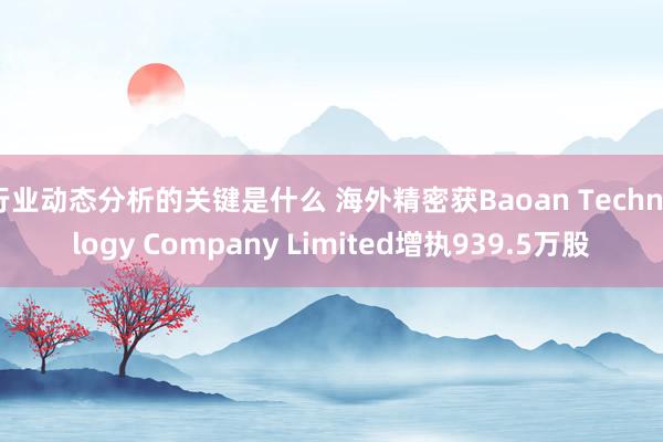 行业动态分析的关键是什么 海外精密获Baoan Technology Company Limited增执939.5万股