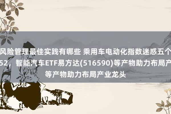 风险管理最佳实践有哪些 乘用车电动化指数迷惑五个月罕见52，智能汽车ETF易方达(516590)等产物助力布局产业龙头