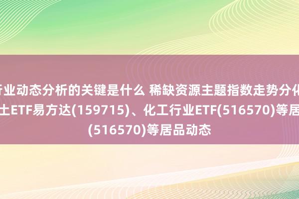 行业动态分析的关键是什么 稀缺资源主题指数走势分化，关爱稀土ETF易方达(159715)、化工行业ETF(516570)等居品动态