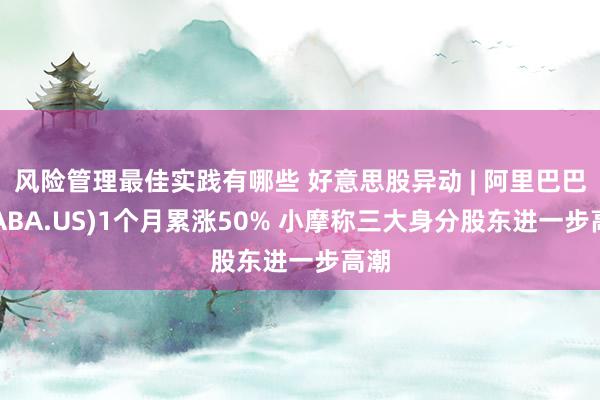 风险管理最佳实践有哪些 好意思股异动 | 阿里巴巴(BABA.US)1个月累涨50% 小摩称三大身分股东进一步高潮