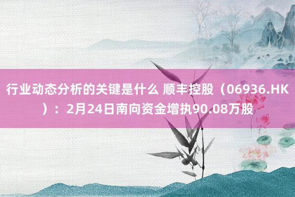 行业动态分析的关键是什么 顺丰控股（06936.HK）：2月24日南向资金增执90.08万股